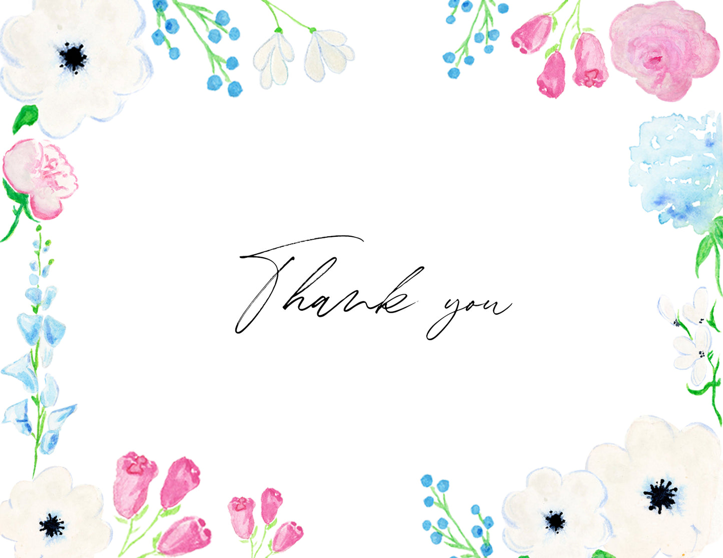 Thank you Colorful Floral