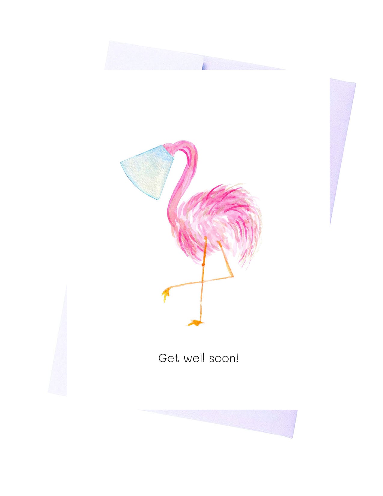 Get Well Soon Flamingo